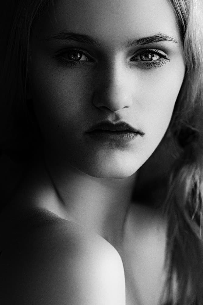 Intense Female Portrait by Jacob Tuinenga — canvas wall art