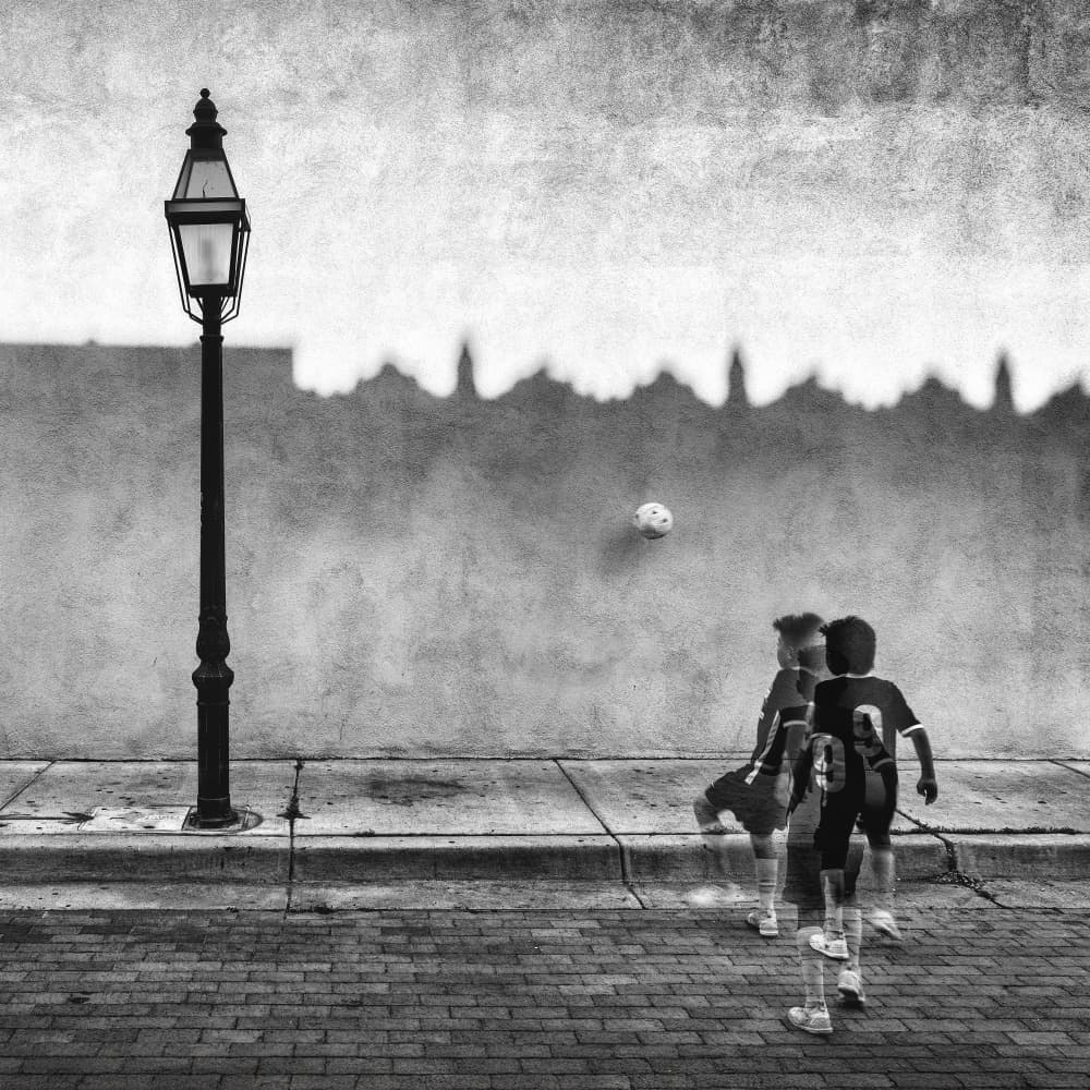 Street Soccer Kids by Andreas Klesse — canvas wall art