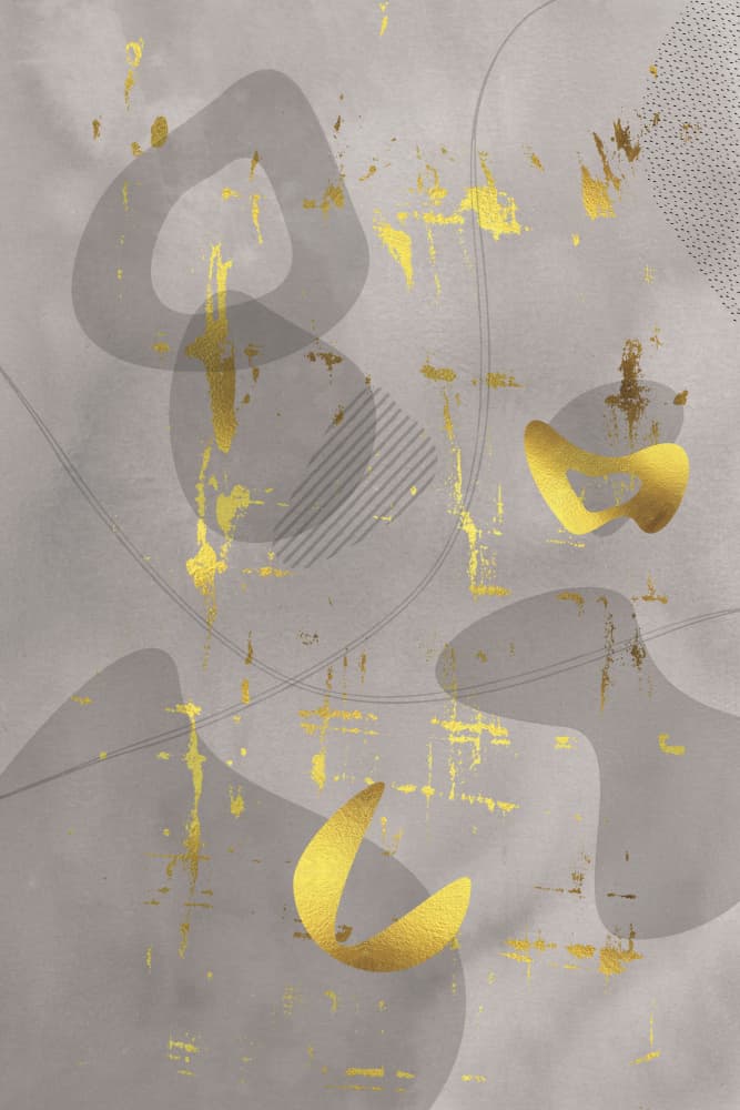 Fluid Gold Abstract by Melanie Viola — canvas wall art