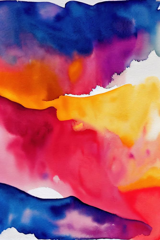 Vibrant Color Wash by Mauro — canvas wall art