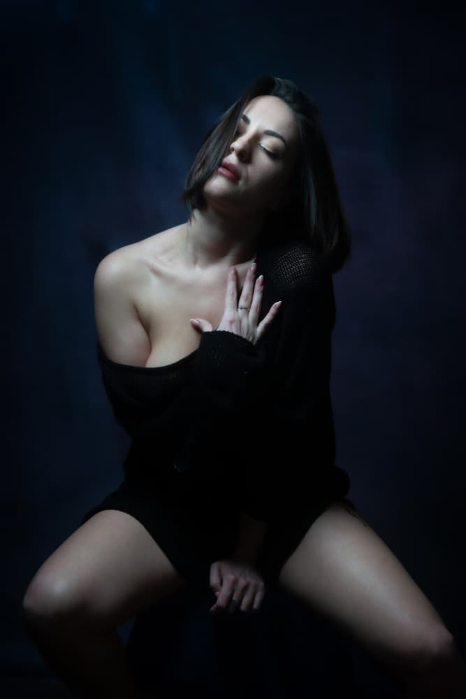 Sensual Dark Portrait by Ruth Franke — canvas wall art