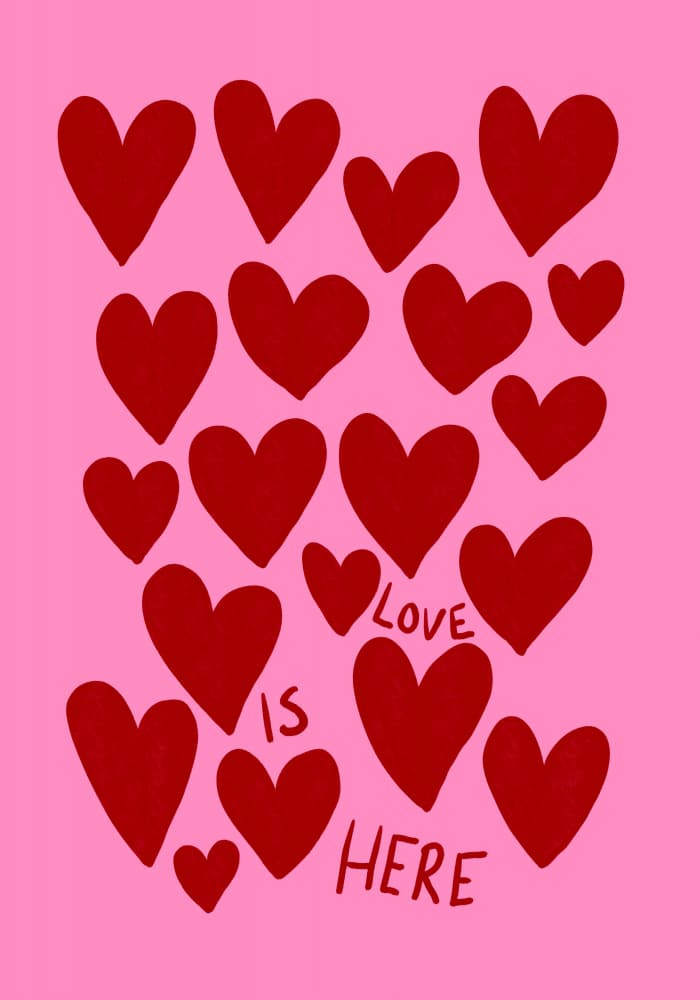 Love is Here by Athene Fritsch — canvas wall art