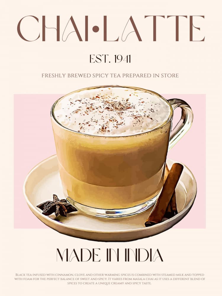 Chai Latte Comfort by Nazma Khokhar — canvas wall art