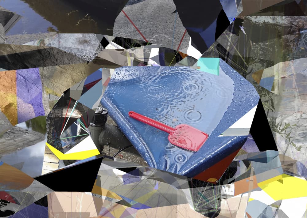 Abstract Rain Spatula by Stefan Fransson — canvas wall art
