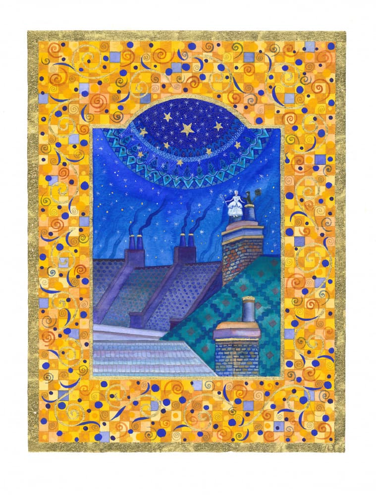 Shepherdess and the Chimney Sweep by Isabelle Brent — canvas wall art