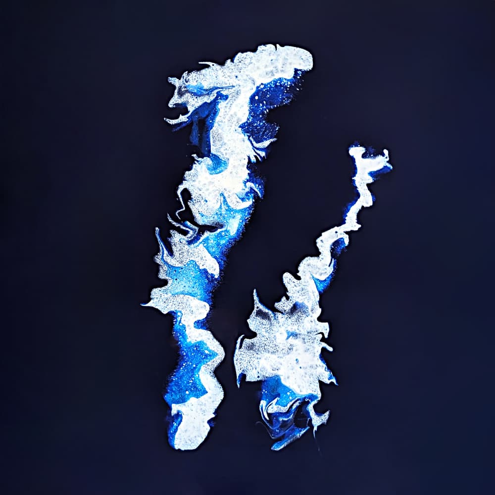 Deep Blue Currents by Jonas Weikel — canvas wall art