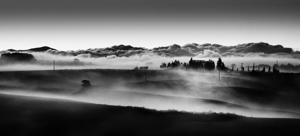 Misty Countryside Morning by Peter Svoboda MQEP — canvas wall art