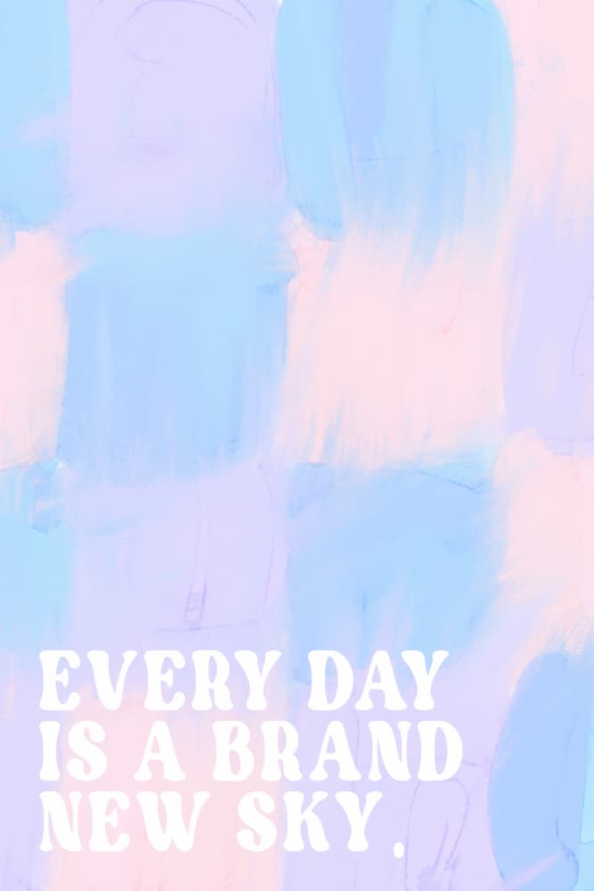 Everydayisabrandnewsky by Treechild — canvas wall art