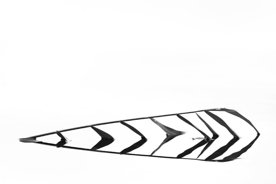Modern Black White Chevron by Bror Johansson — canvas wall art