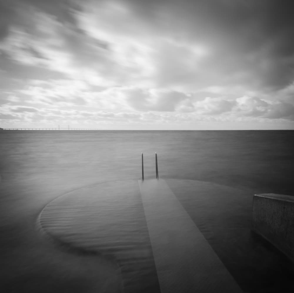 Minimalist Sea Steps by Christian Lindsten — canvas wall art