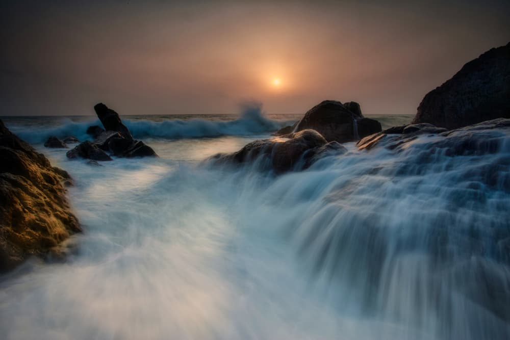 Golden Ocean Flow by Takafumi Yamashita — canvas wall art