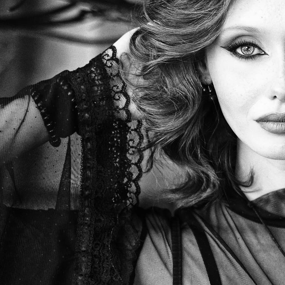 Elegant Black Lace Portrait by Josefina Melo — canvas wall art