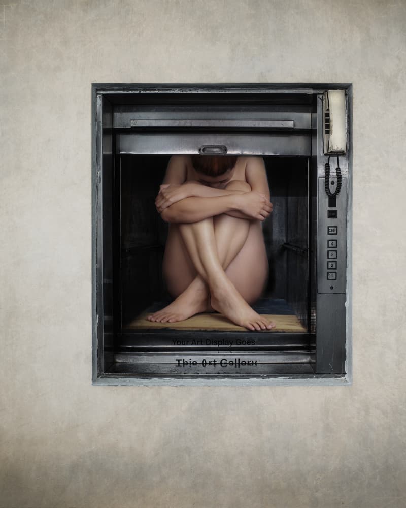 Confined Nude Woman by Thanakorn Chai Telan — canvas wall art