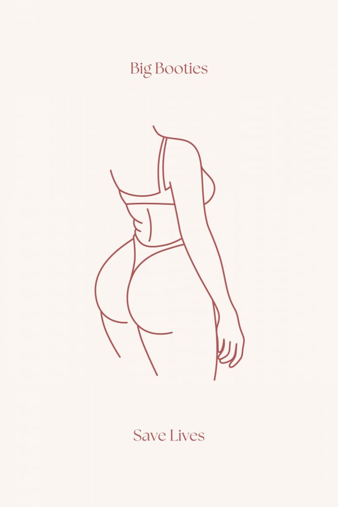 Body Positive Line Art by Nazma Khokhar — canvas wall art