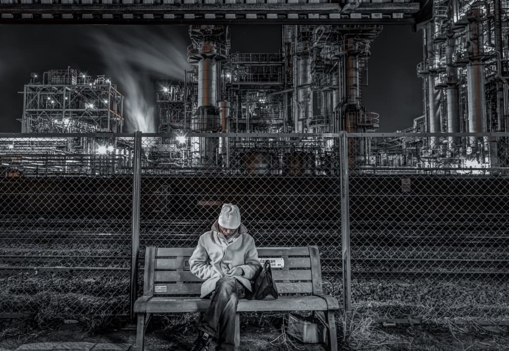 lonesome by Tomoshi Hara — canvas wall art