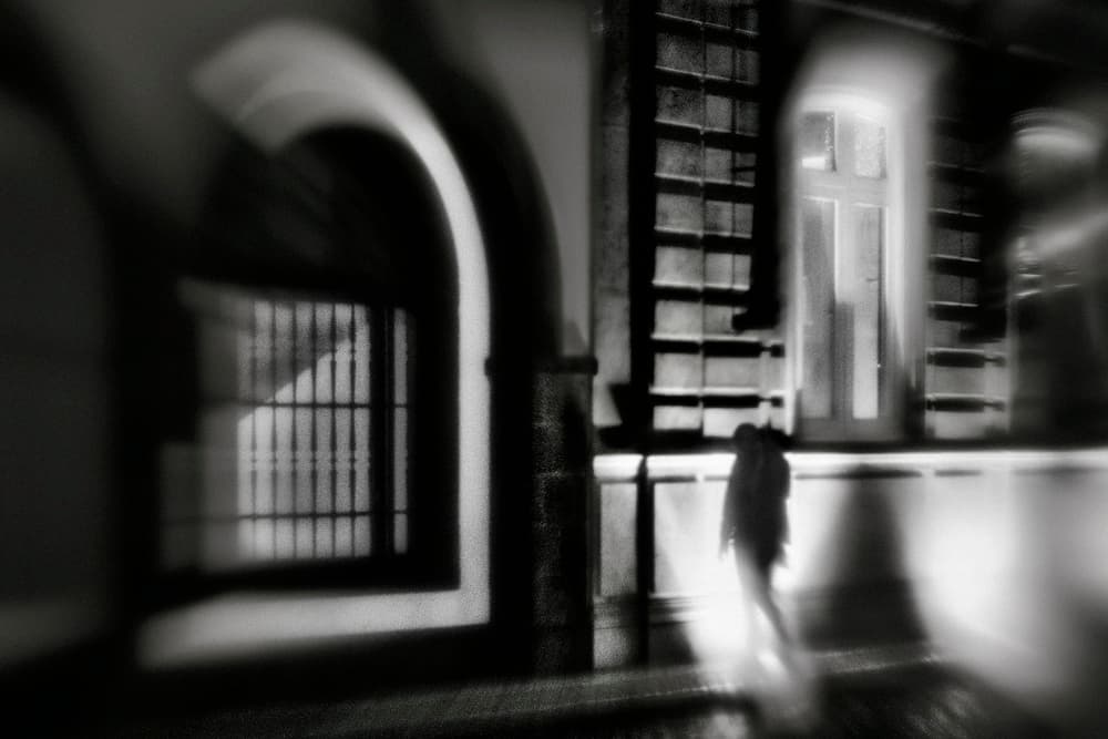 Mysterious Night Figure by Paulo Abrantes — canvas wall art