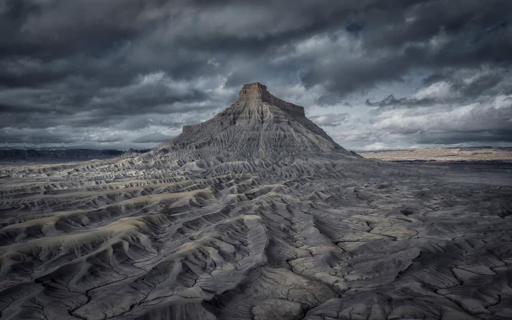 Stark Badlands Peak by Michael Zheng — canvas wall art