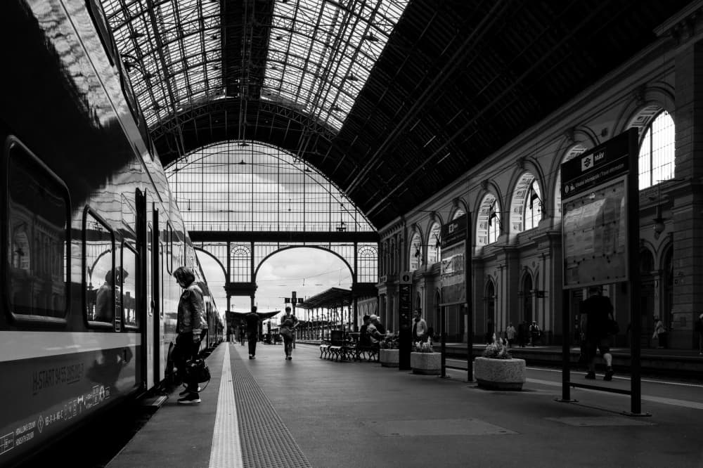 Grand Train Station by Tamas Dragon — canvas wall art
