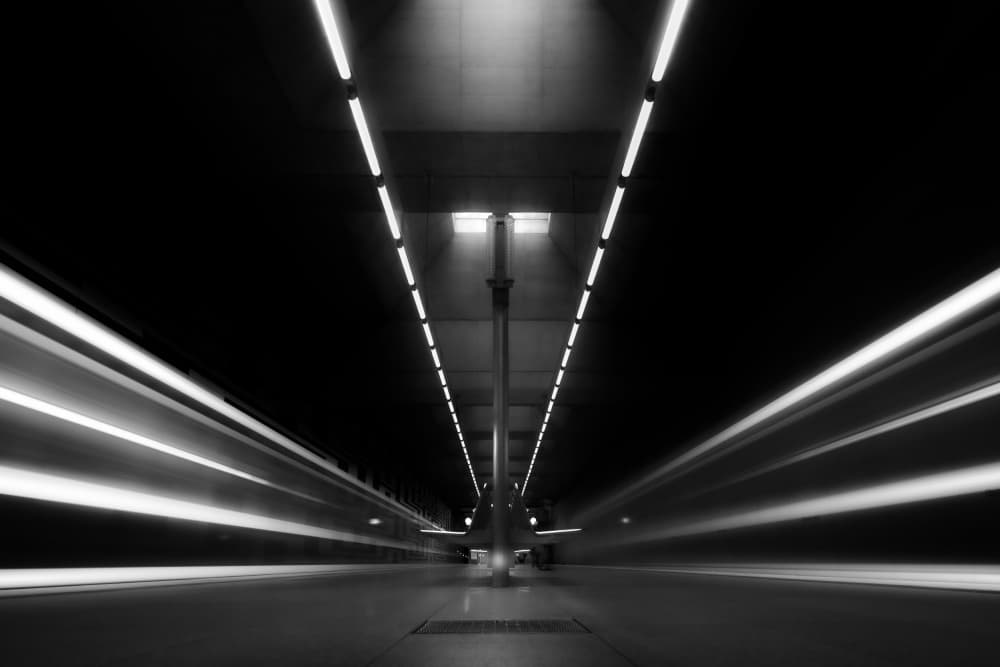 Subway Motion Blur by Andy Dauer — canvas wall art