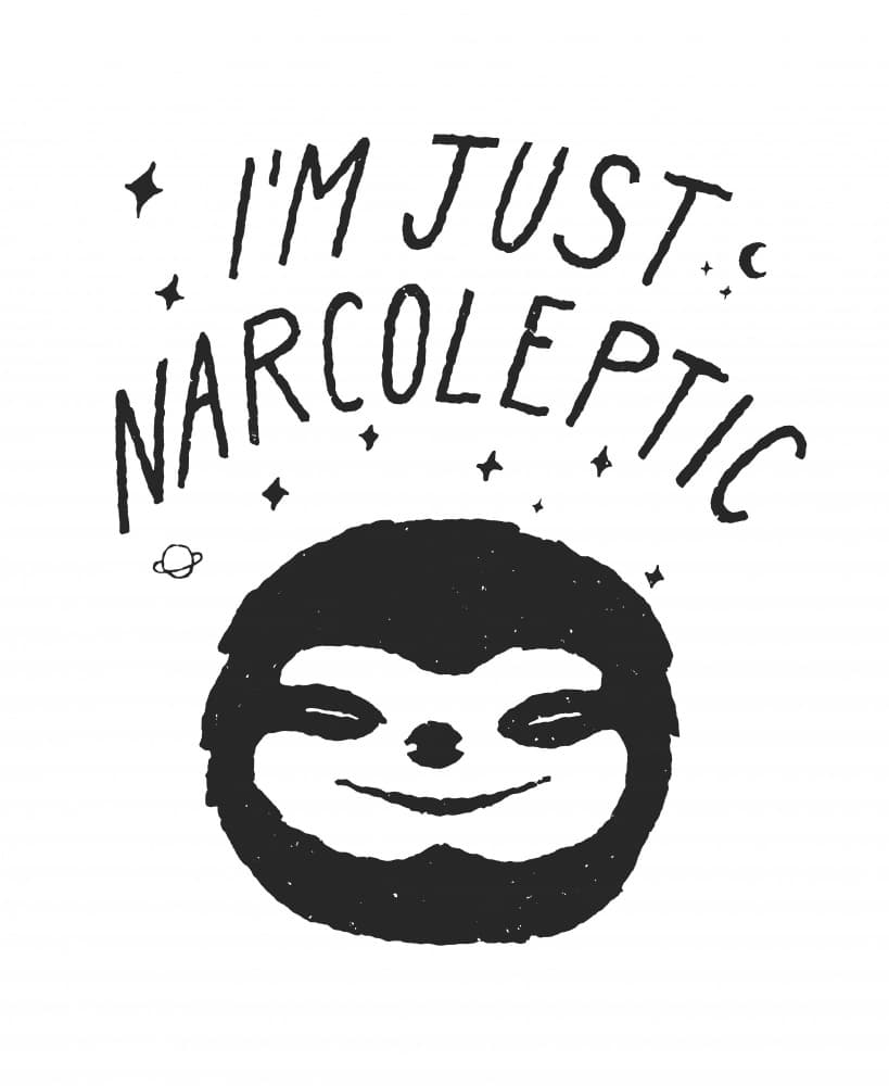Just Narcoleptic Sloth by Florent Bodart — canvas wall art