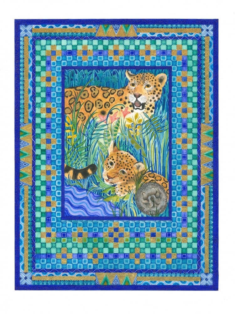 Painted Jaguar from Just So Stories by Isabelle Brent — canvas wall art