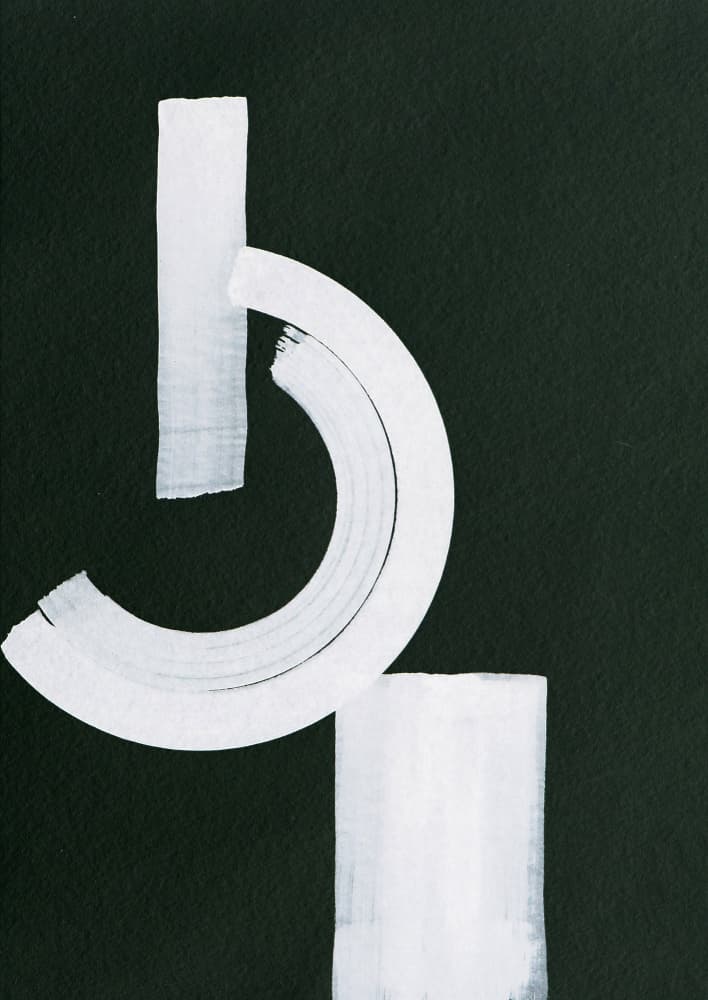 Minimalist White Curve by Santhosh ch — canvas wall art