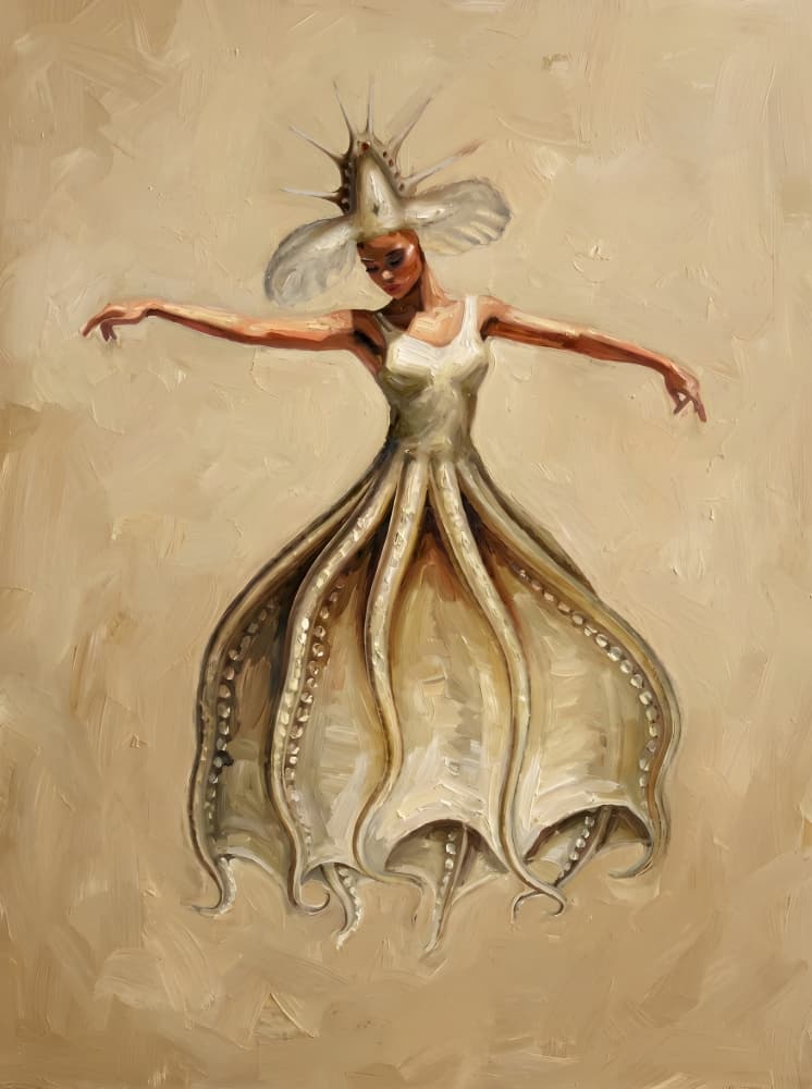 Octopus Dancer by HUGO — canvas wall art