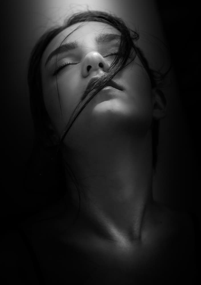 Dreamy Woman Portrait by Toni Fidanza — canvas wall art