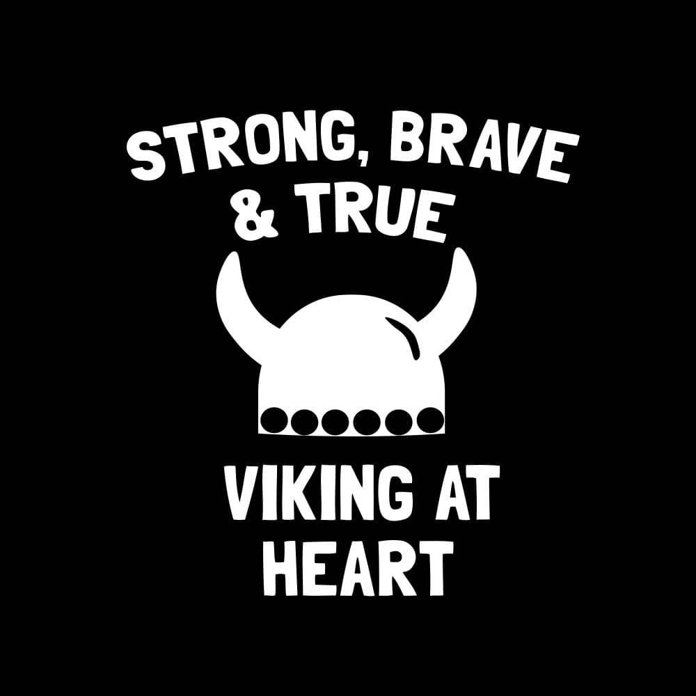 Strong Brave Viking Heart by Happie Eagle — canvas wall art