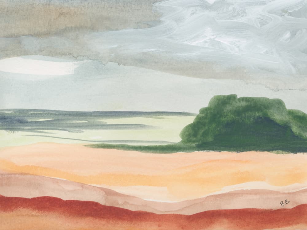 Abstract Desert Landscape by Bronwyn Baker — canvas wall art