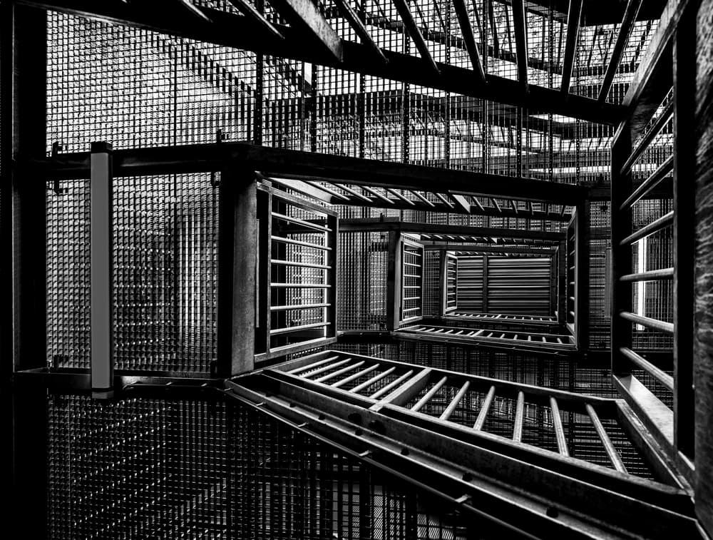 Upward Spiral Architecture by Greetje van Son — canvas wall art