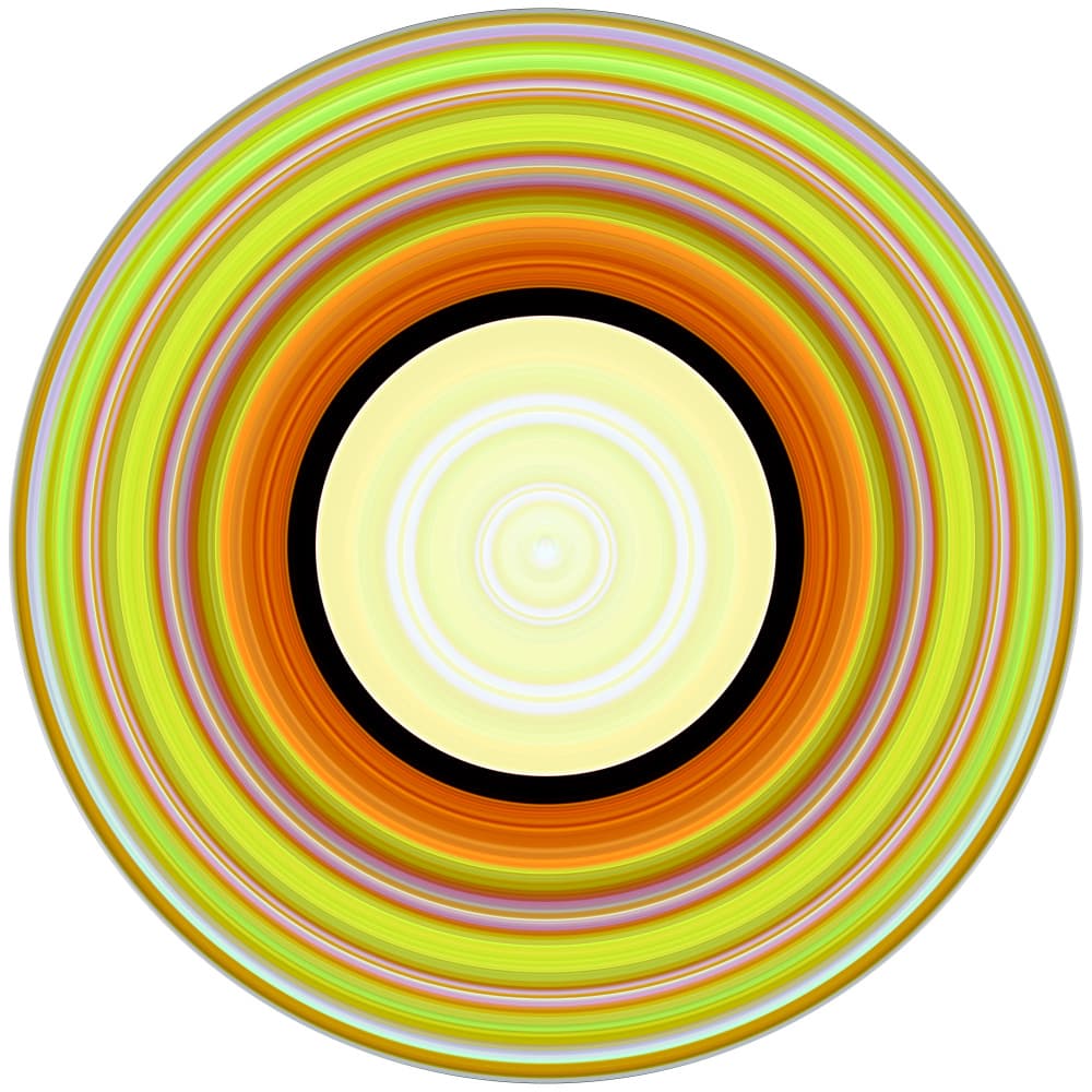 Vibrant Concentric Rings by PASLIER Morgan — canvas wall art