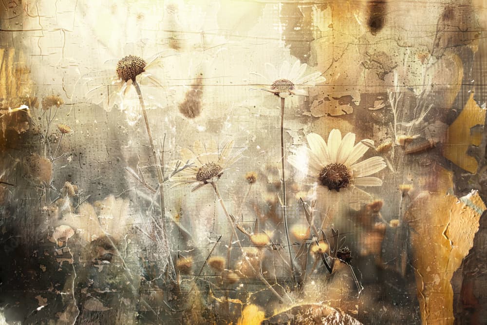 Flower Floral Art Illustration Wallart 089 by Rafal Kulik — canvas wall art