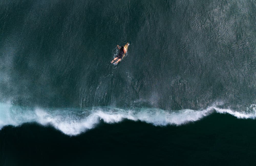 Aerial Ocean Surfer by Streiff Marcel — canvas wall art