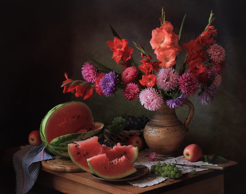 Summer Harvest Still Life by Tatyana Skorokhod — canvas wall art