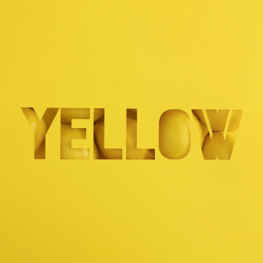 Zesty Yellow Word by Julia Ramiro — canvas wall art