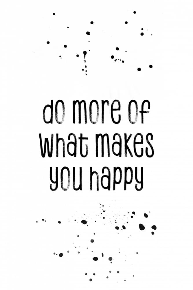 Do more of what makes you happy by Melanie Viola — canvas wall art