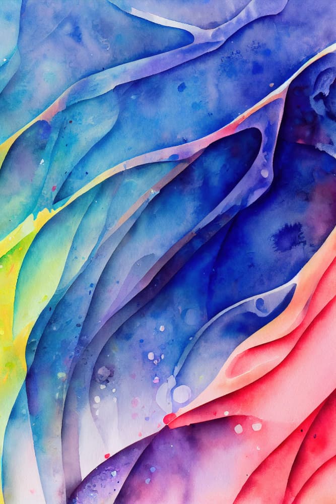 Nature Inspired Abstract Watercolor (Day 16) by Mauro — canvas wall art