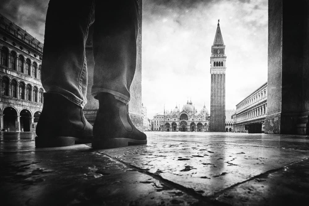 Standing In San Marco by Enrico Facchetti — canvas wall art