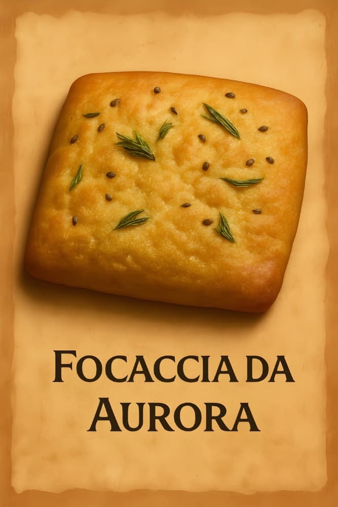 Golden Rosemary Focaccia by HUGO — canvas wall art