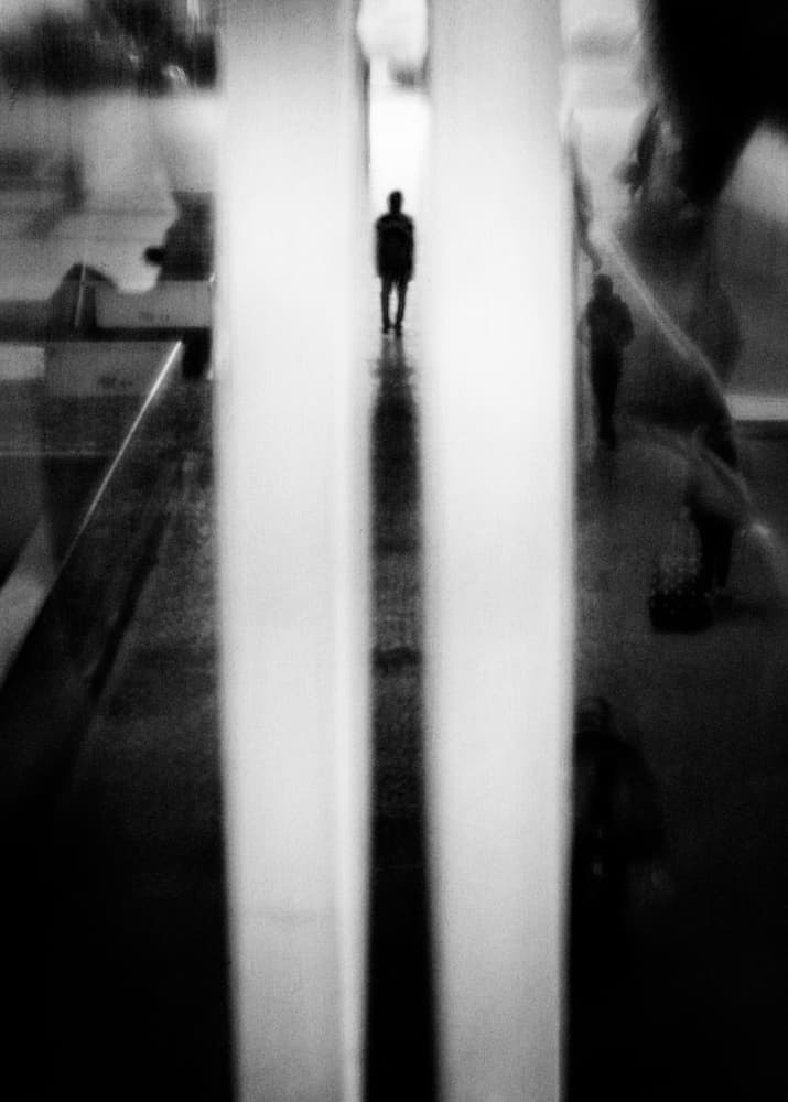 Lone Figure Path by Laura Mexia — canvas wall art