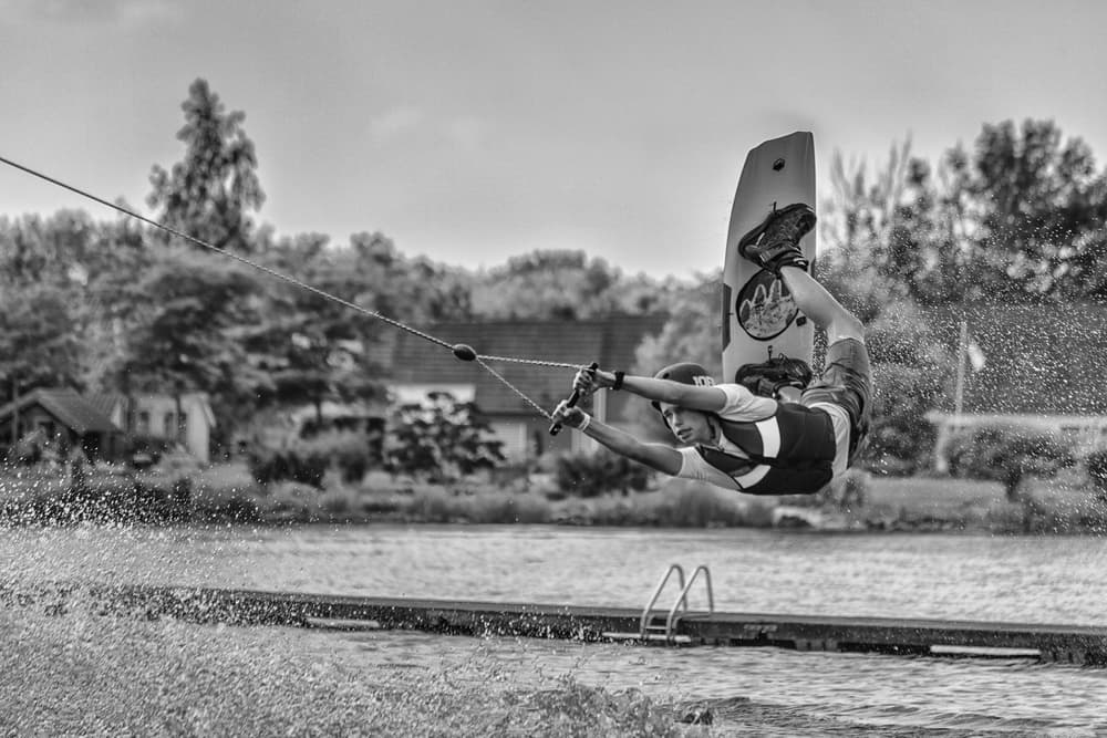 Dynamic Wakeboard Jump by Theo Luycx — canvas wall art