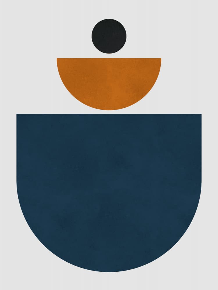 Abstract Geometric Stack by Vitor Costa — canvas wall art