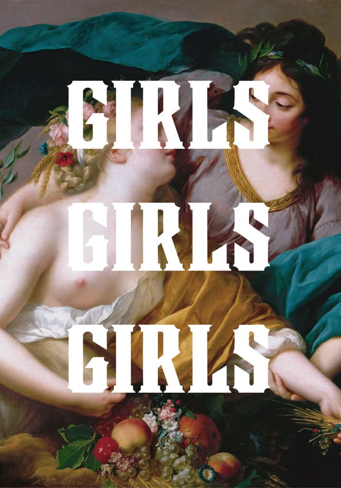 Girls Girls Girls by Athene Fritsch — canvas wall art