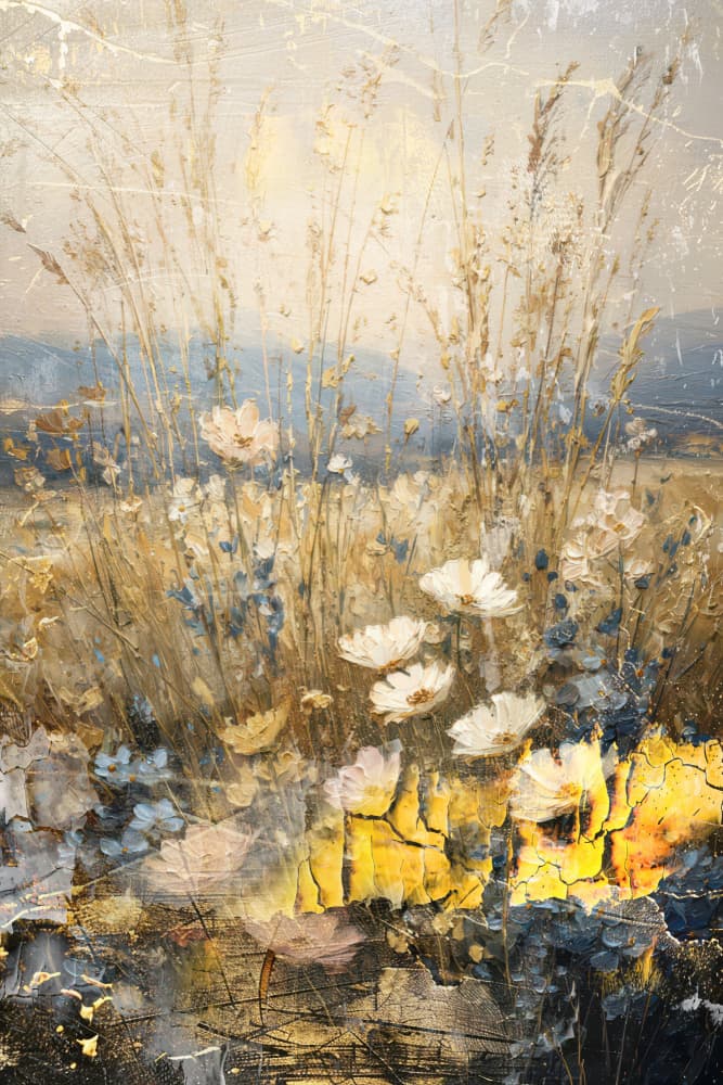 Bright Wildflower Meadow by Rafal Kulik — canvas wall art