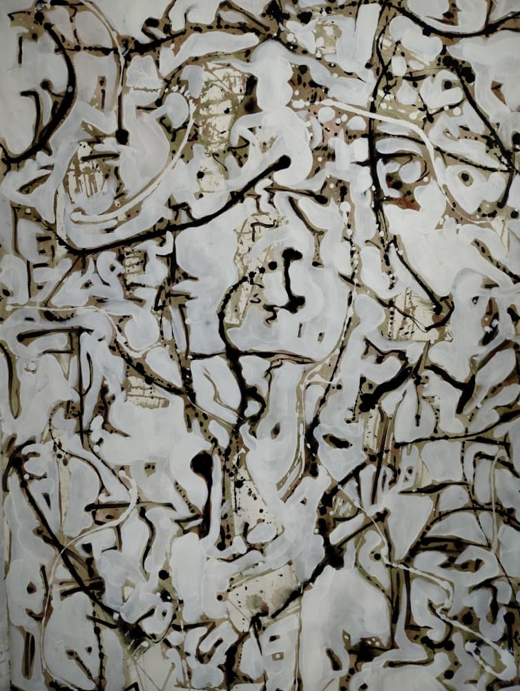 Expressive Drip Abstract by Michael Cross — canvas wall art