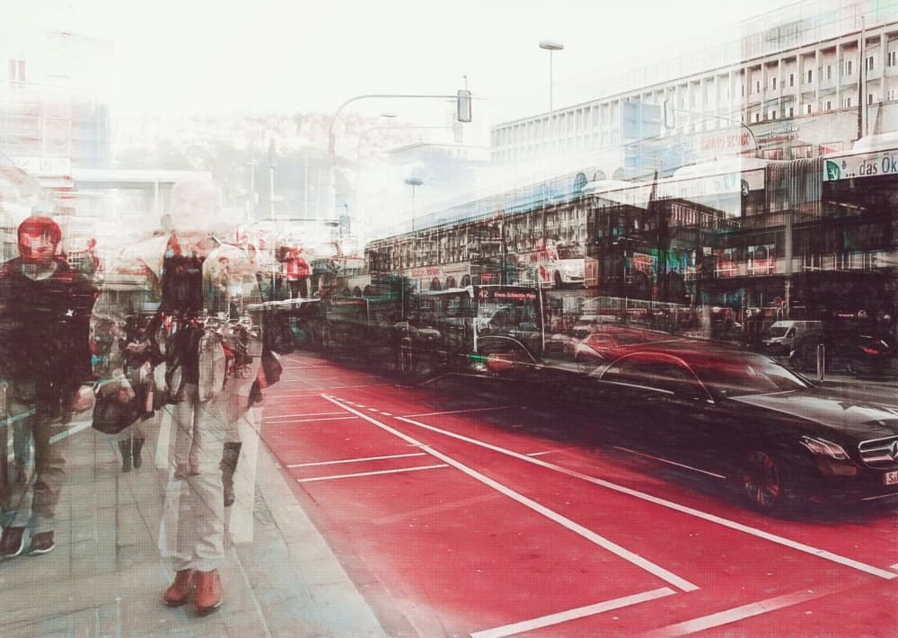 Urban Motion Blur by Sherin.Abdou — canvas wall art