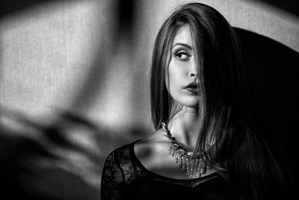 Mysterious Gaze by Milton Louiz — canvas wall art