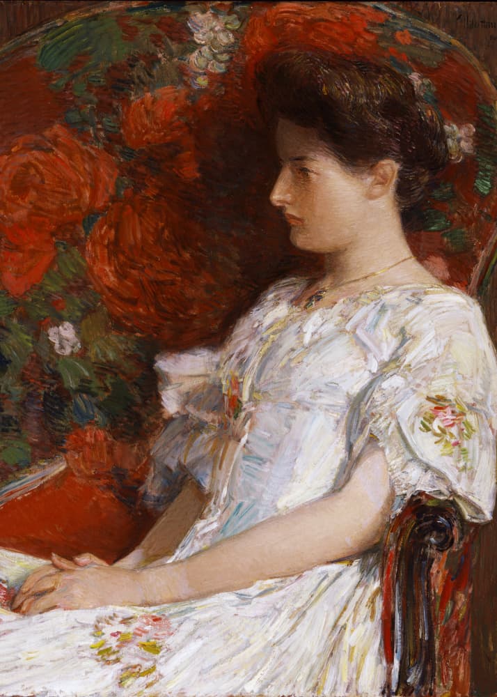 The Victorian Chair by Frederick Childe Hassam — canvas wall art