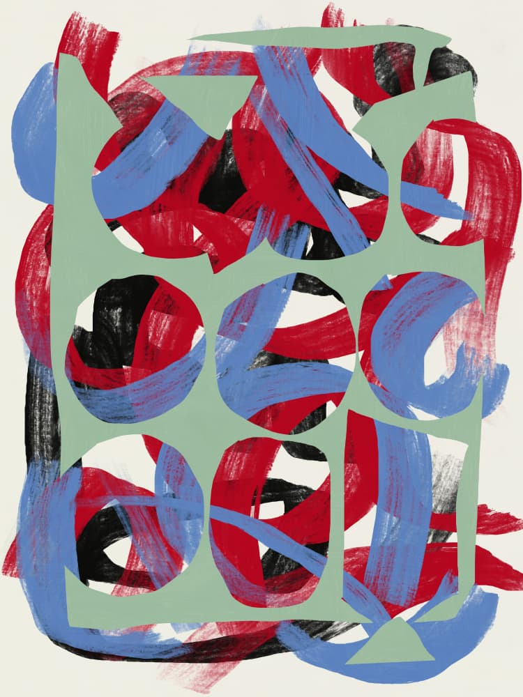 Dynamic Abstract Circles by Little Dean — canvas wall art